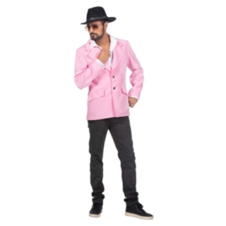 80-Luvun Party Blazer Takki Vaaleanpunainen
