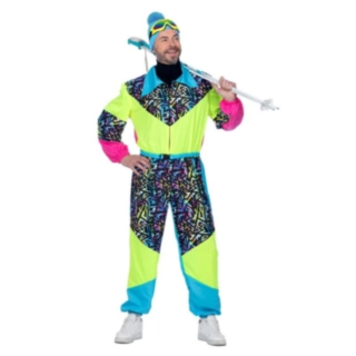 80-Luvun Retro Lasketteluhaalari Asu Neon