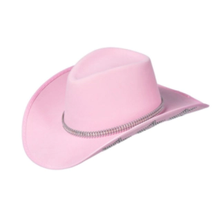 Kimaltava Cowboyhattu Vaaleanpunainen