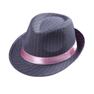 Fedora Harmaa/Vaaleanpunainen