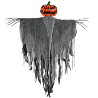 Kurpitsa Variksenpelätin Kiiluvilla Silmillä