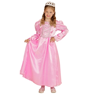 Vaaleanpunainen lasten prinsessa-asu