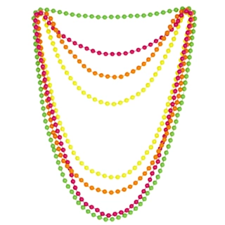 80-luvun Helmikaulakorut Neon