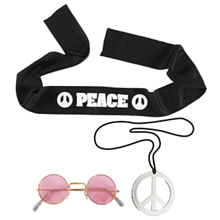 Peace hippi-asustesetti