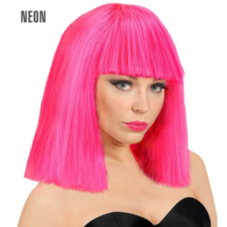 Neon Showgirl Peruukki Pinkki