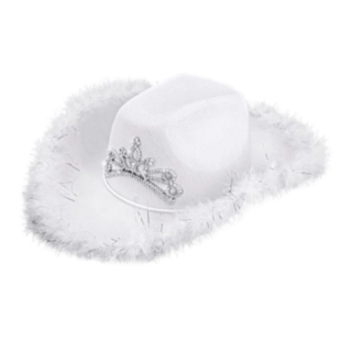 Tiara Cowboyhattu Valkoinen