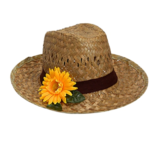 Olkihattu kukalla
