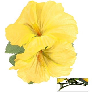 Hibiskus Hiusklipsi Keltainen