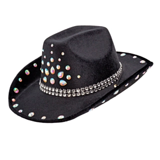 Timantti Cowboyhattu Musta