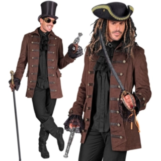 Steampunk Merirosvokapteenin Takki