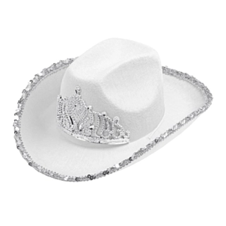 Tiara Cowboyhattu Valkoinen
