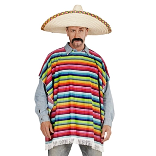 Värikäs Poncho
