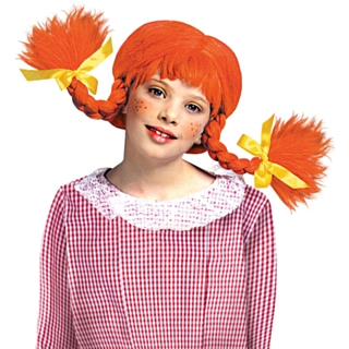 Vahva Tyttö Peruukki Oranssi