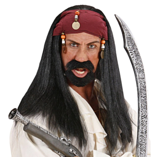 Pirates Of The Caribbean Peruukki Helmillä