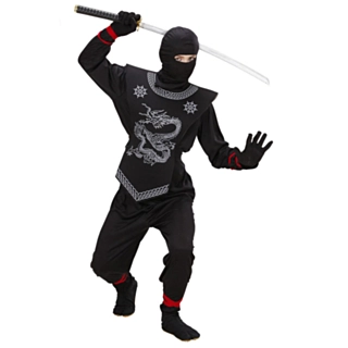 Musta ninja lasten asu