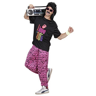 80-Luvun Hiphop Housut Pinkki Seepra