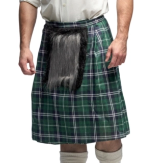 Skotti Tartan Kiltti Vihreä