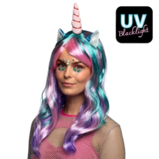 Yksisarvinen Daydream UV Peruukki
