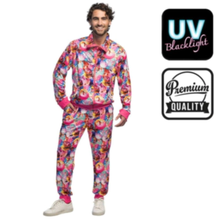 Dancing Dude UV Verkkariasu Pinkki