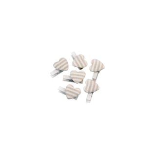 Hjerte Klemmer Beige