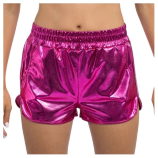 Metallinhohtoiset Shortsit Pinkki
