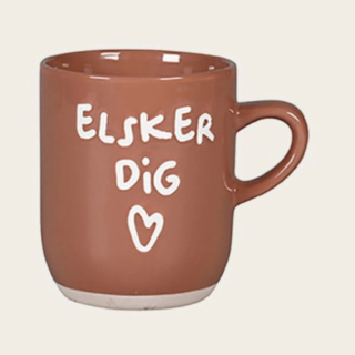 Elsker Dig Krus Muki Ruskea