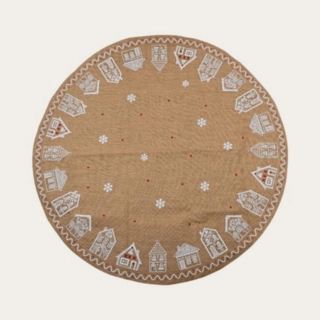 Joulukuusen Alusmatto Juutti Beige