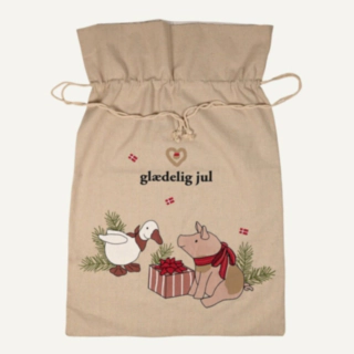 Lahjasäkki Glædelig Jul Ruskea