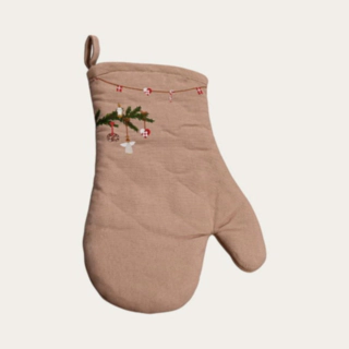 Jouluinen Grillikinnas Beige
