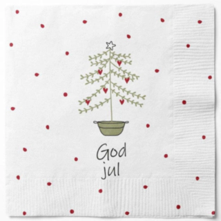 God Jul Lautasliinat Valkoinen