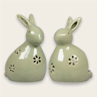 Bunny Keraamiset Tuikkulyhdyt Vihreä