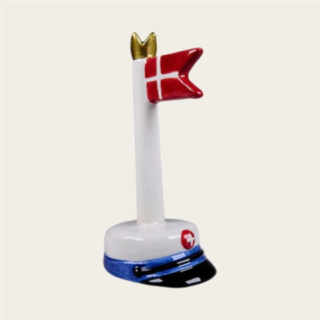 Ylioppilaslakki Dannebrog Lipulla Sininen