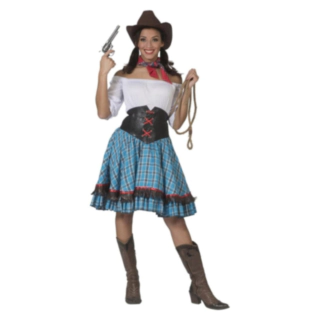 Sininen Cowgirl-asu
