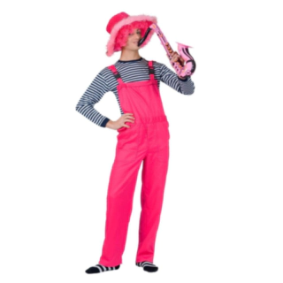 Neonpinkki lappuhaalariasu