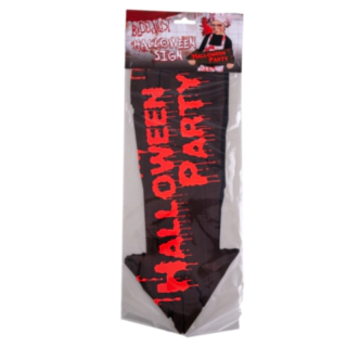 Halloween Party -seinäkyltti