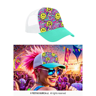 Psykedelisk Smiley Kasket