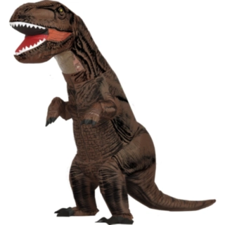 Puhallettava T-Rex Asu Ruskea