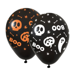 Halloween Boo Lateksi-ilmapallot Mustat