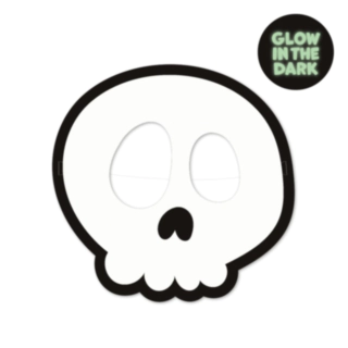 Halloween Pääkallo Bileenaamiot Pimeässä Hohtava