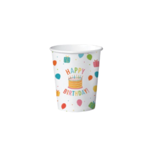 Happy Birthday Pahvimukit Monivärinen
