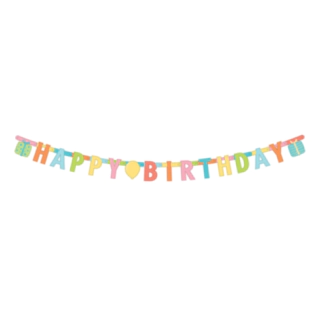 Happy Birthday Banneri Monivärinen