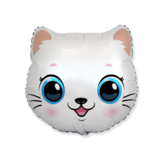 Kissa Foliopallo Valkoinen