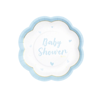 Baby Shower Pahvilautaset Vaaleansiniset