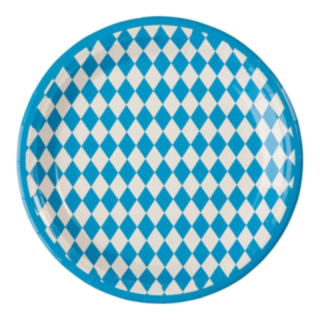 Oktoberfest Pahvilautaset Sininen/Valkoinen