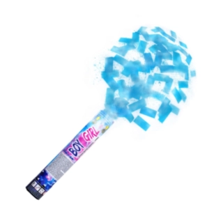 Gender Reveal Konfettitykki Vaaleansininen