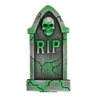 RIP Hautakivi Pääkallolla Vihreä