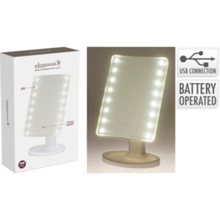 Meikkipeili LED-valolla Valkoinen