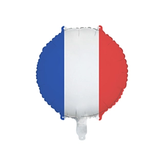 Rund Frankrig Flag Folieballon