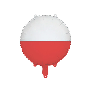 Rund Polen Flag Folieballon