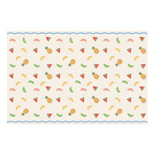 Frugtmotiv Papirdug Beige